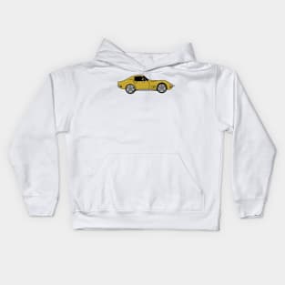 War Bonnet Yellow / Sunflower Yellow C3 Corvette Kids Hoodie